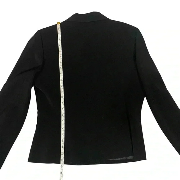 VGT Collections for Le Suit Women's Blazer Jacket 3 Front Buttons Black Size 12 - Picture 10 of 11